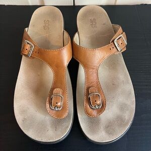 SAS Sanibel Caramel Thong t strap sandal Size 12 M